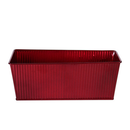 Jardinière rectangle zinc Enzofé - déco noël