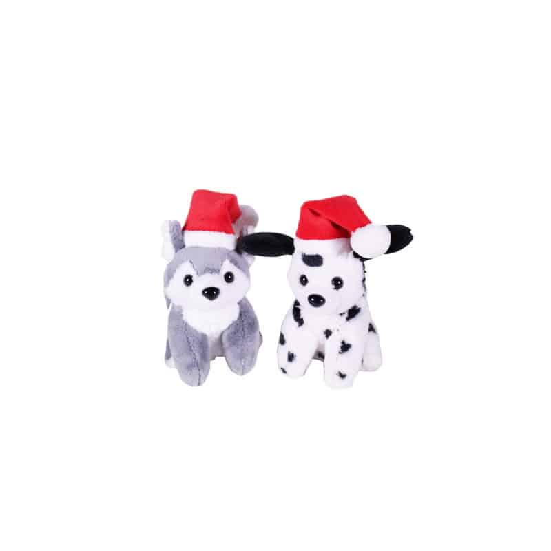 Mini chiots Noel Ceci - peluches noël Mini chiots Noel Ceci - peluches noël
