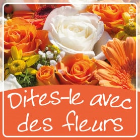 Étiquette - Dites le avec des fleurs - GRD Floral Accessoires pour fleuriste