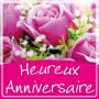 Étiquettes adhésives Heureux anniversaire Letya