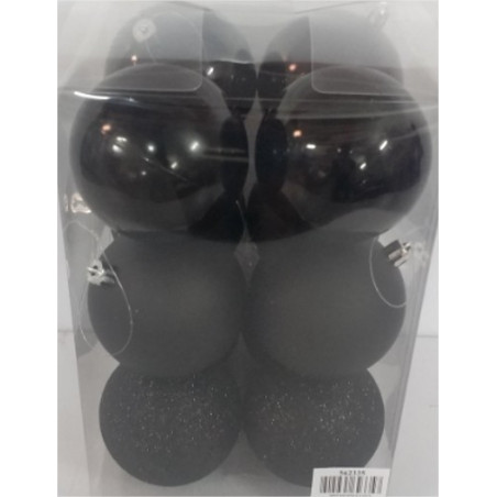 Boîte de 12 boules de Noël - Grossiste pour fleuriste déco rose éternelle