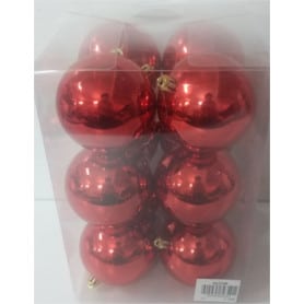 Boîte de 12 boules de Noël - Grossiste pour fleuriste déco rose éternelle