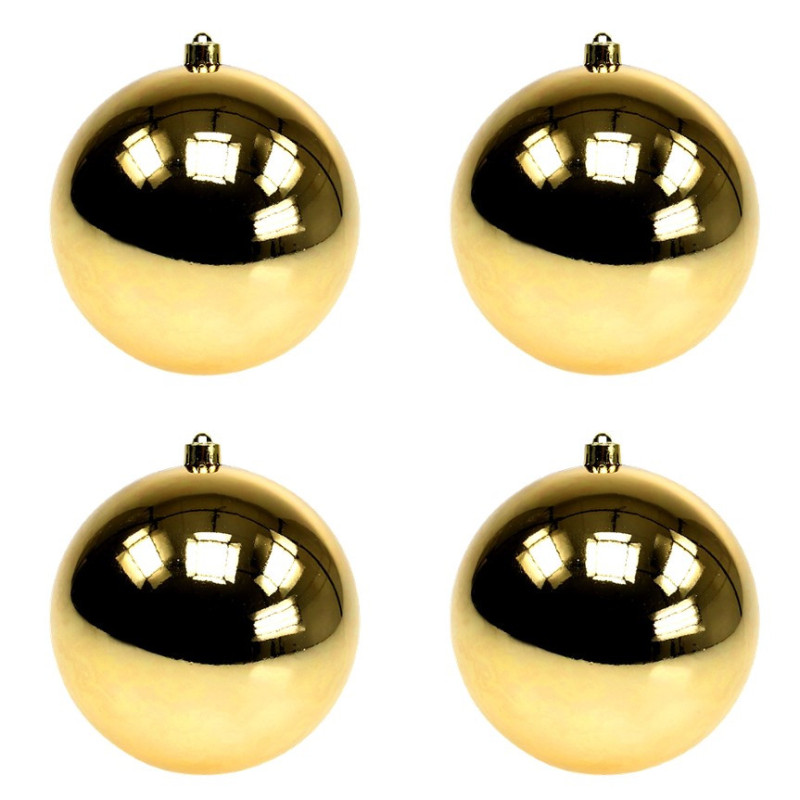 Boîte de 4 boules de Noël - Grossiste accessoires fleuriste décoration