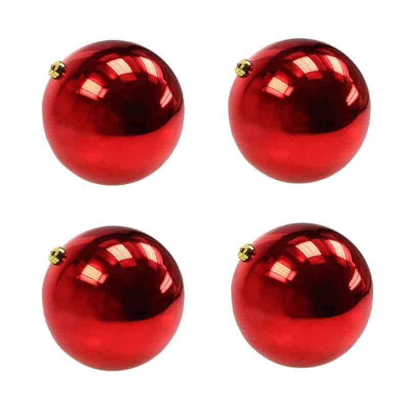Boîte de 4 boules de Noël - Grossiste accessoires fleuriste décoration Boîte de 4 boules de Noël - Grossiste accessoires fleuriste décoration