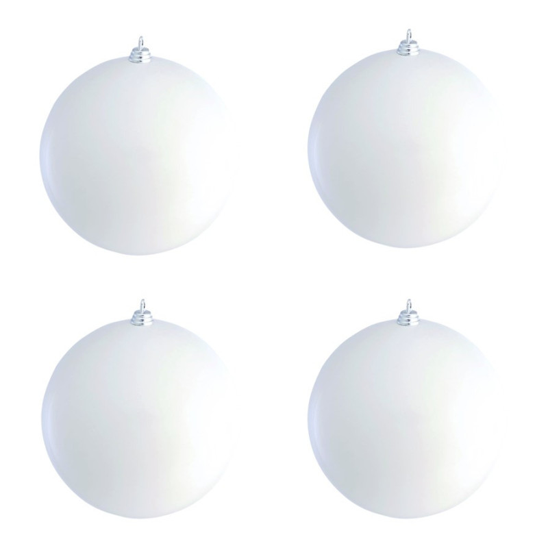 Boîte de 4 boules de Noël - Grossiste accessoires fleuriste décoration