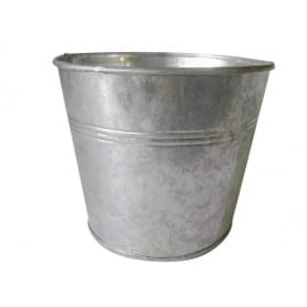 Pot rond zinc Idles - contenant fleuriste