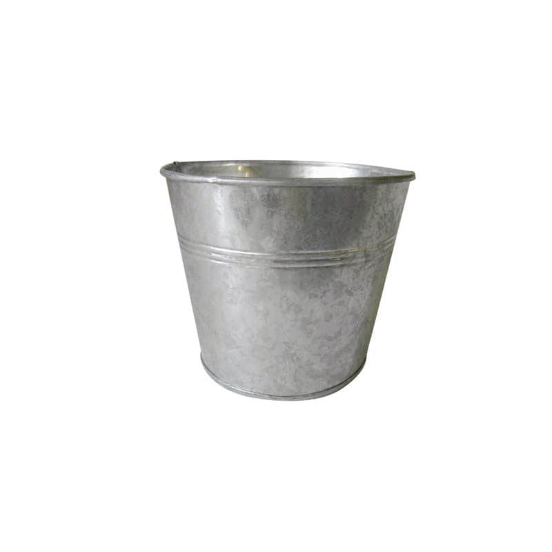 Pot rond zinc Idles - contenant fleuriste