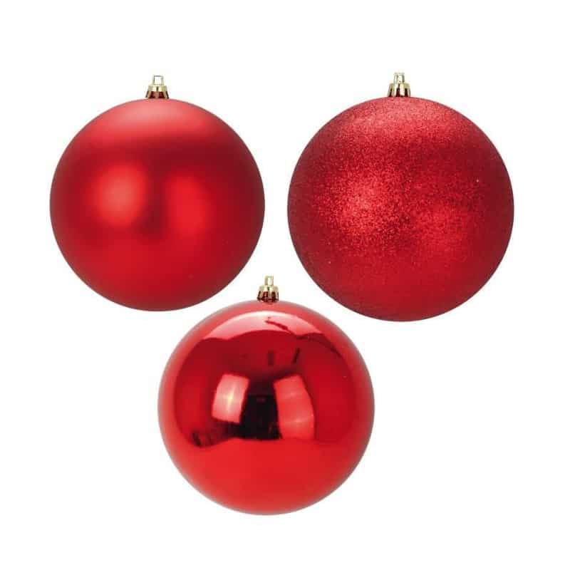 Boule de noel à suspendre D.12cm x 6 - plusieurs couleurs - grossiste fleuriste Boule de noel à suspendre D.12cm x 6 - plusieurs couleurs - grossiste fleuriste
