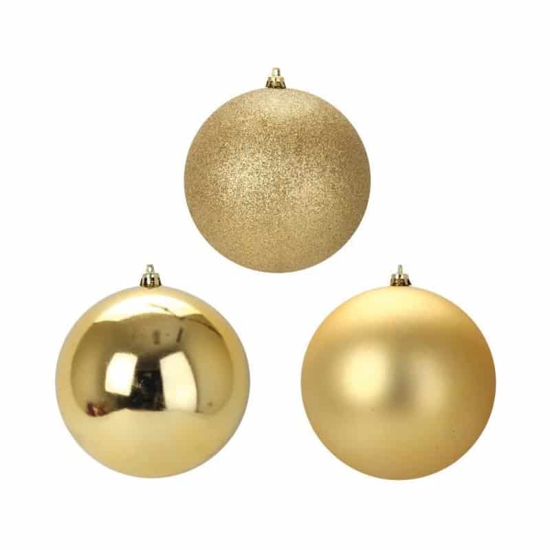 Boule de noel à suspendre D.12cm x 6 - plusieurs couleurs - grossiste fleuriste