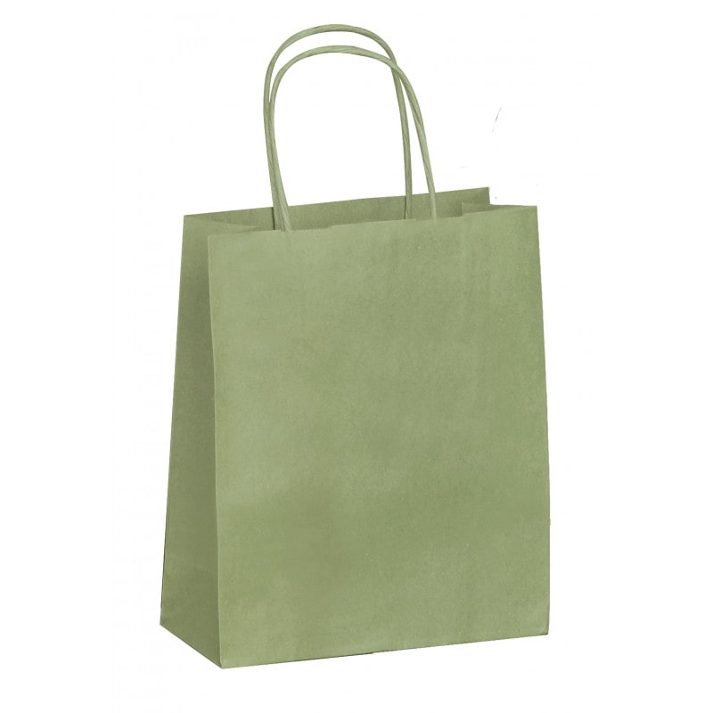 Sac kraft vert Amande sac kraft recyclable