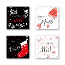 Etiquettes Adhesives Joyeux Noel Grossiste Pour Fleuriste Deco Noel