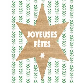 10 cartes de circonstance carrées - Grossiste Noël Bonne fête Plaisir