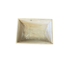 Coupe rectangulaire en bois - Grossiste pour fleuriste décoration