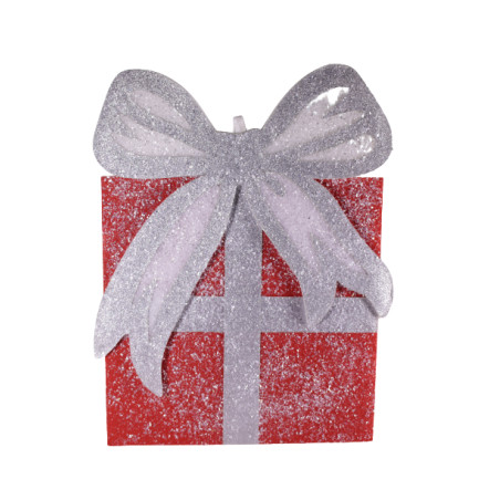 Suspension cadeau de Noel H.50cm - décoration vitrine
