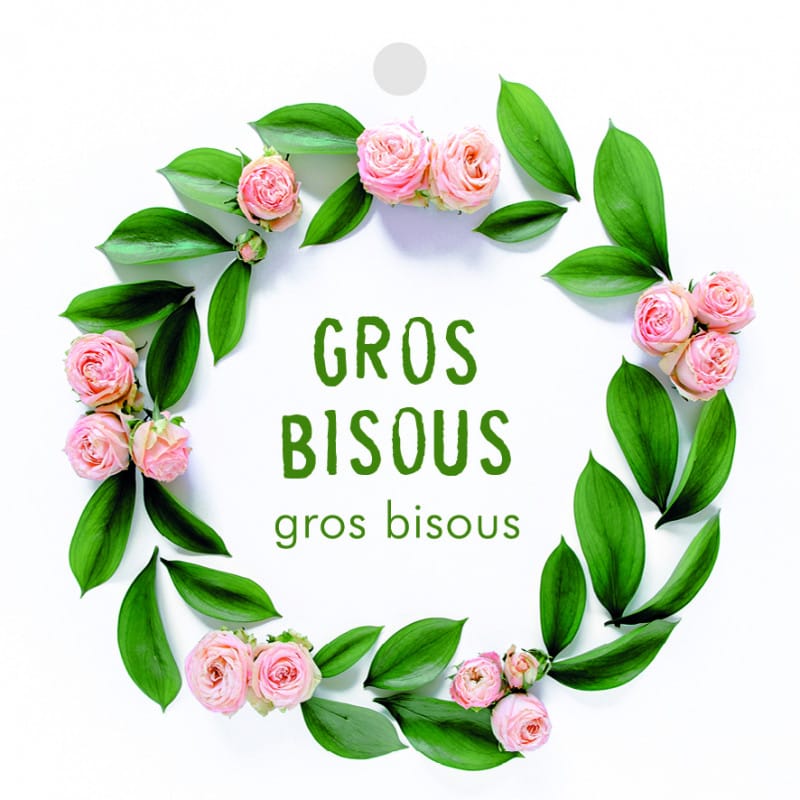 12 cartes de circonstance carrées Gros bisous - Grossiste fleuriste 12 cartes de circonstance carrées Gros bisous - Grossiste fleuriste