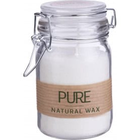 Bougie wax naturel en bocal Layla - Bougie naturelle