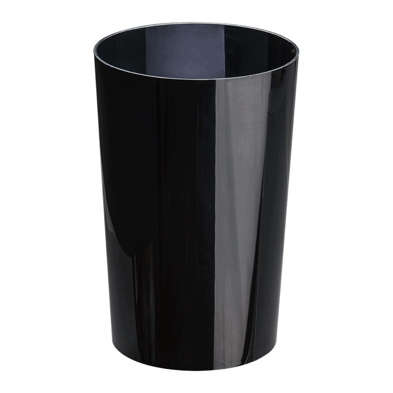 Vase plastique noir