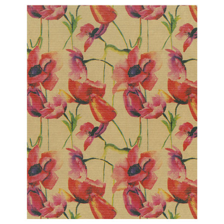 Papier kraft imprimé fantaisie - Emballage fleurs pot de fleurs déco
