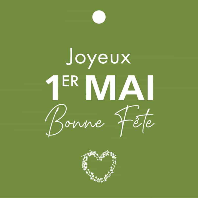 Carte "Joyeux 1er Mai" x12 Aymar - grossiste carterie fleuriste