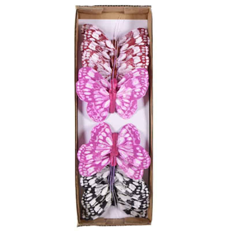 Boite de 12 Papillons Hend Boite de 12 Papillons Hend