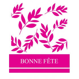 Étiquettes adhésives Bonne fête - Grossiste fleuriste décoration