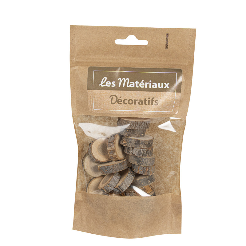 Sachet de tranches de bois Mignia - Grossiste matériel loisirs créatif