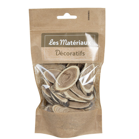 Sachet de tranches de bois Mignia - Grossiste matériel loisirs créatif