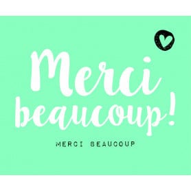 Paquet de 12 cartes de circonstance "Merci beaucoup" - Routa