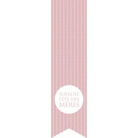 Étiquettes longue "Joyeuse fête maman" - Sophia - Fleuristerie.