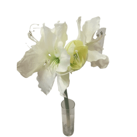 Amaryllis artificielle 3 fleurs - Grossiste fleuriste matériel déco