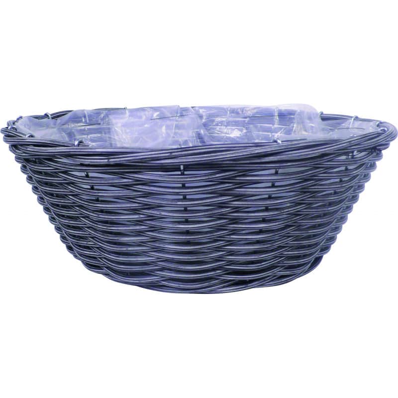 Coupe ronde plastique osier Bois Joli - grossiste décoration