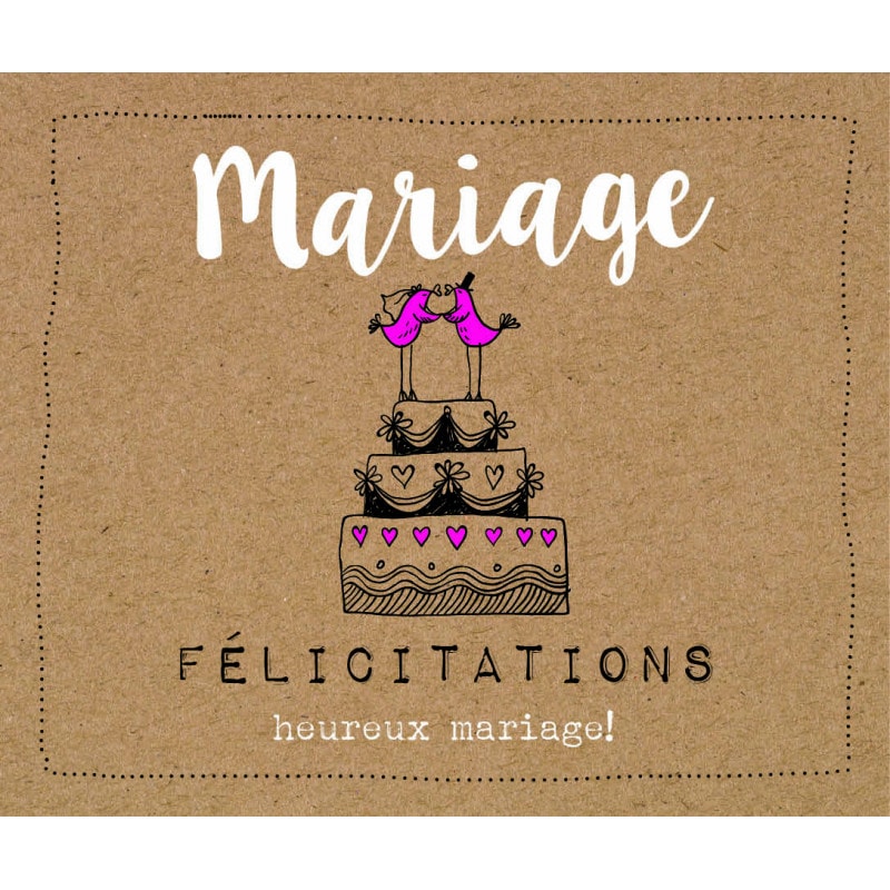 Carte perforée "félicitations mariage" Yaum - grossiste carterie fleuriste Carte perforée "félicitations mariage" Yaum - grossiste carterie fleuriste