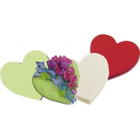 Coeur mousse florale Rainbow - grossiste fleuriste