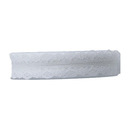 Ruban dentelle Gina - Plusieurs couleurs - 25mm x 20m - grossiste fleuriste