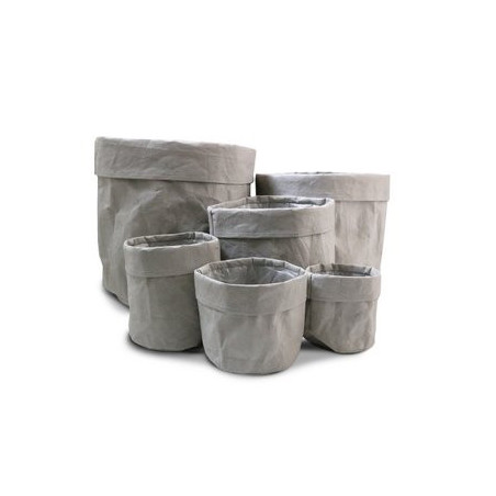 Sac papier liège gris - Plusieurs tailles - grossiste accessoires fleurs déco