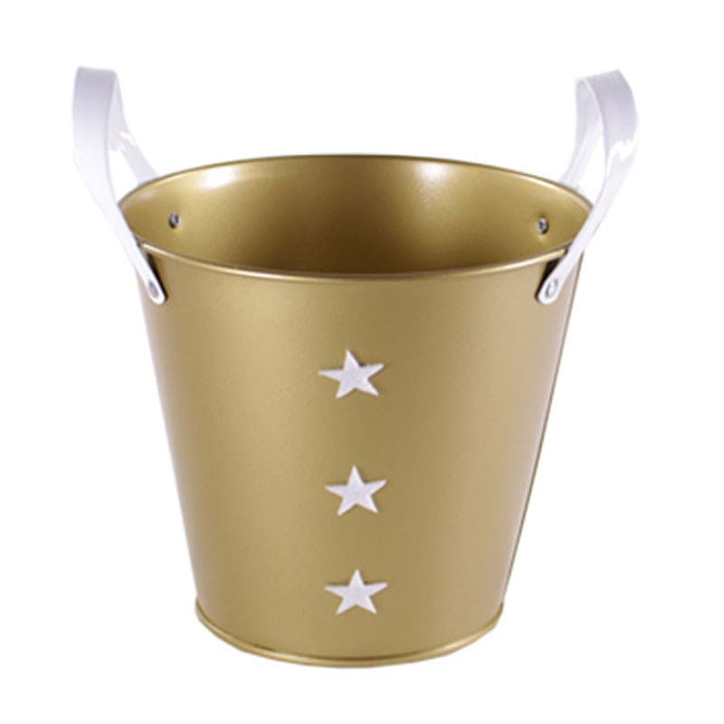 Pot rond étoile avec poignées - Grossiste fleuriste contenant Renaud