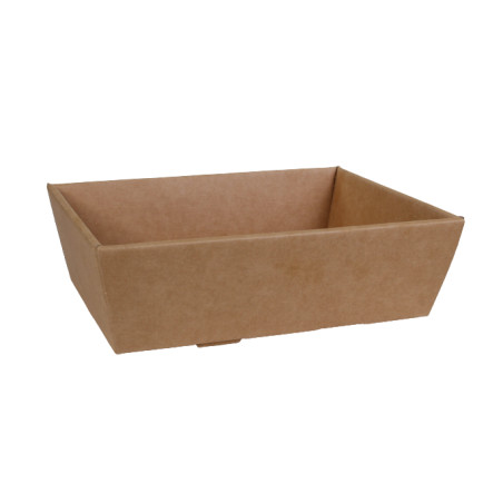 Barquette en carton 2 tailles naturel - Vando