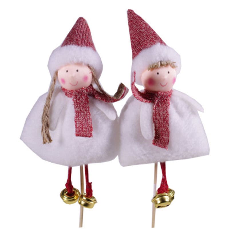Boite de 6 pics noël figurine Enfantio - grossiste fleuriste Boite de 6 pics noël figurine Enfantio - grossiste fleuriste