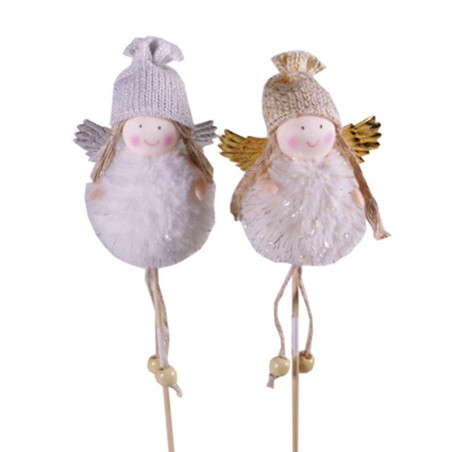 Boite de 12 pics noël figurine Haniel - grossiste fleuriste