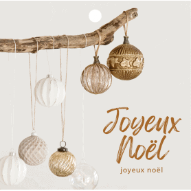 Carte carrée "Joyeux Noël"...