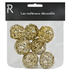 Sachet de boule osier 4cm -...