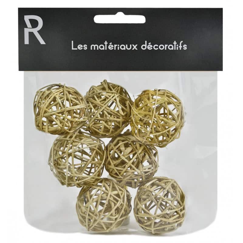 Sachet de boule osier 4cm - 200grs - grossiste fleuriste Sachet de boule osier 4cm - 200grs - grossiste fleuriste