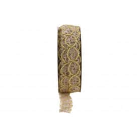 Ruban jute 20 mm x 10 mètre - Roselle