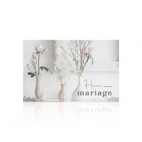 Carte "Heureux mariage" Romantico - grossiste fleuriste