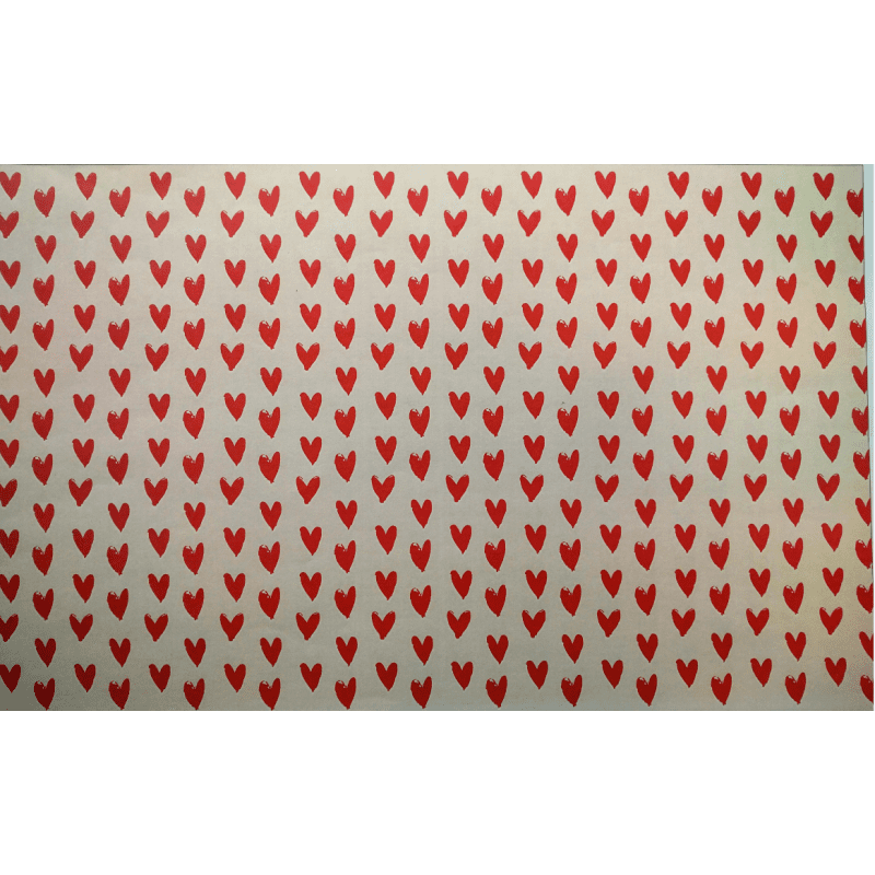 Rouleau kraft "Cœurs et cœurs" 0.70 cm x 40 mètre - Bob
