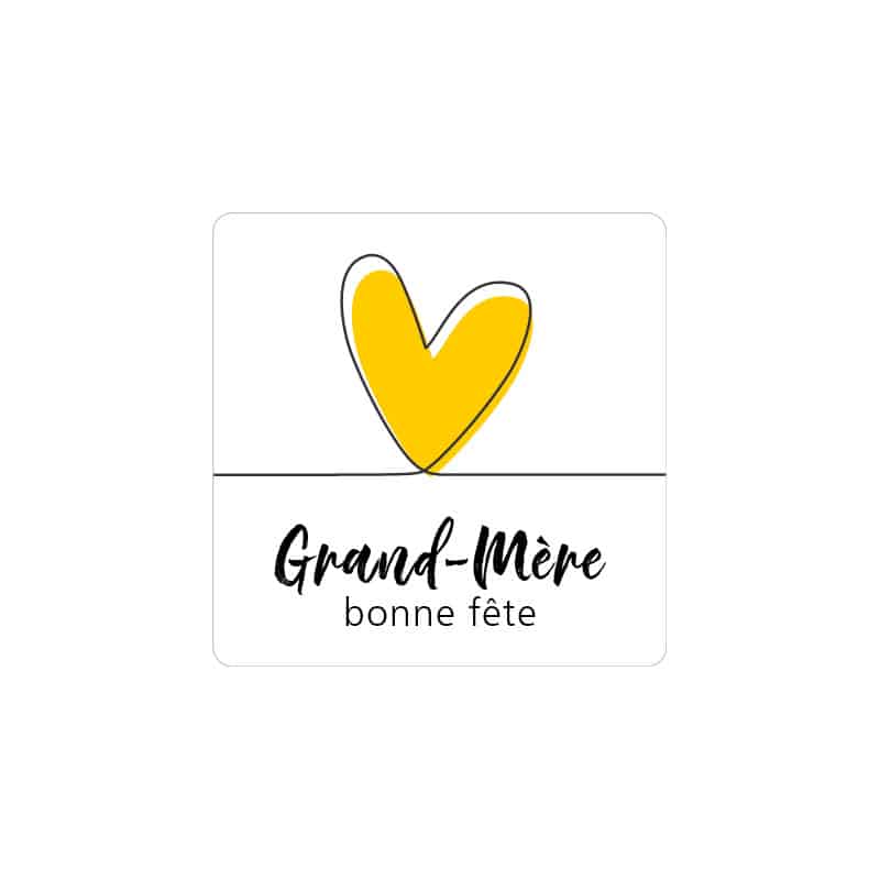 Étiquette "Grand Mère" 3.5x3.5 cm - Mumy Étiquette "Grand Mère" 3.5x3.5 cm - Mumy