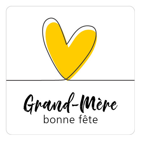 Étiquette "Grand Mère" 3.5x3.5 cm - Mumy