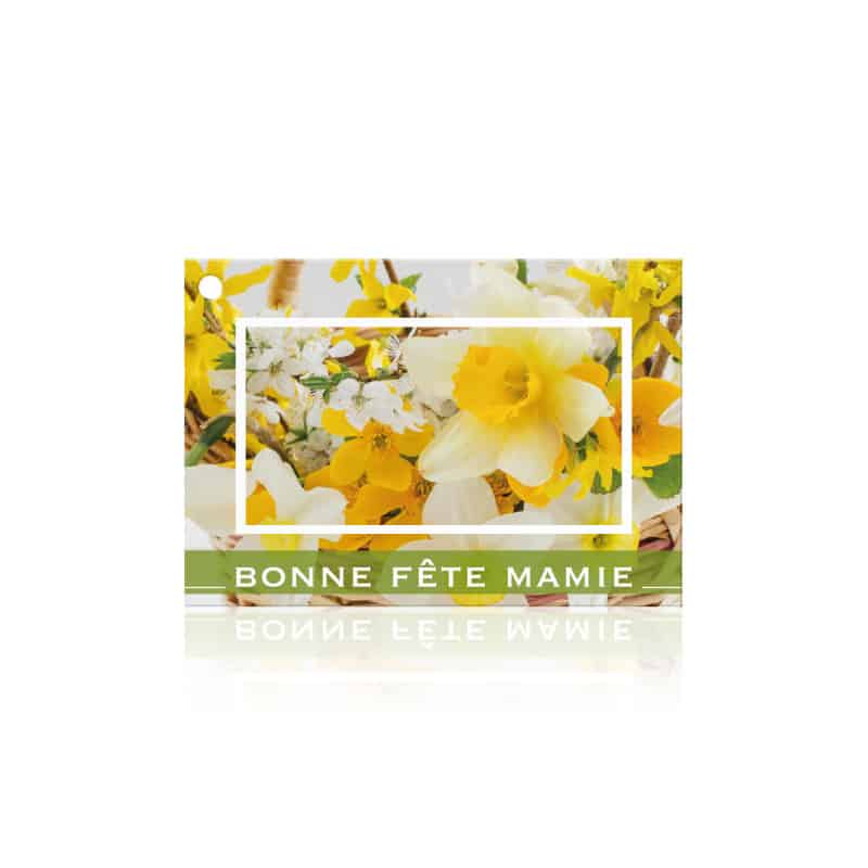 Carte brillante "Bonne fête Mamie" - Joncq