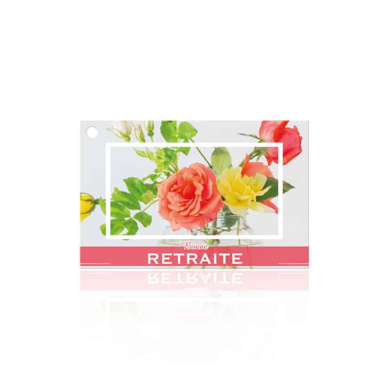 Carte brillante "Bonne retraite" - Tryta