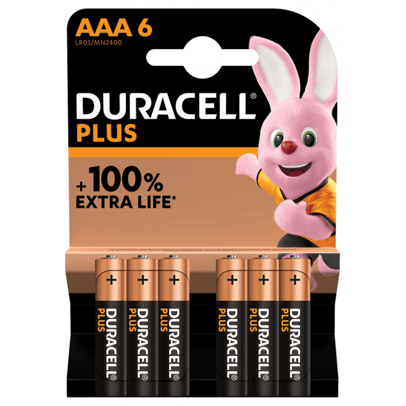 Piles Duracell+ x6 LR03 AAAB4 - Piles4